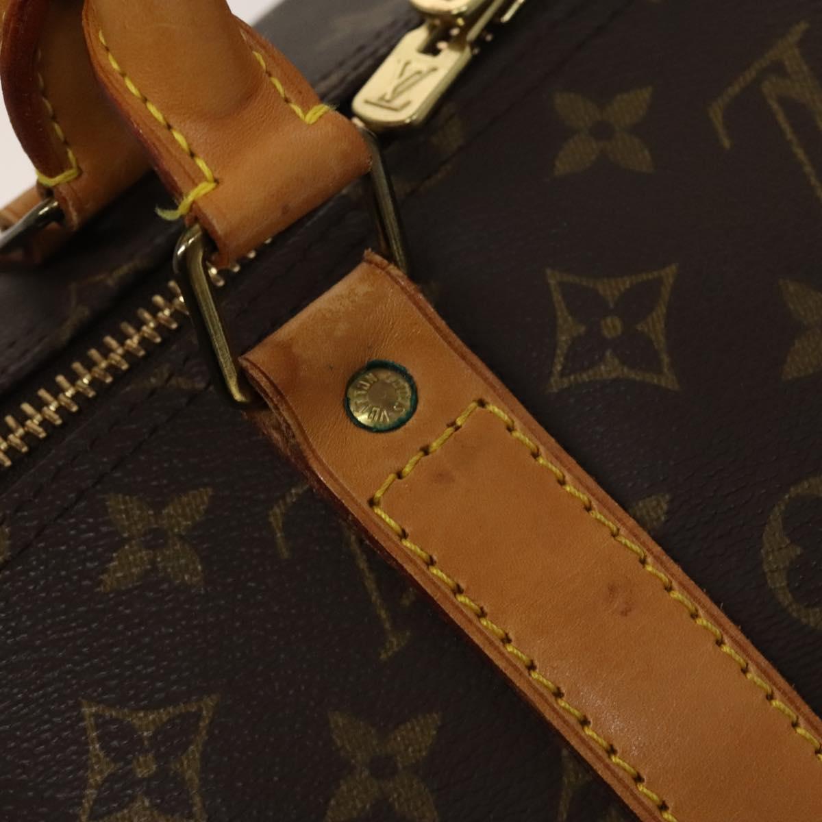 LOUIS VUITTON Monogram Keepall 55 Boston Bag M41424 LV Auth 118705