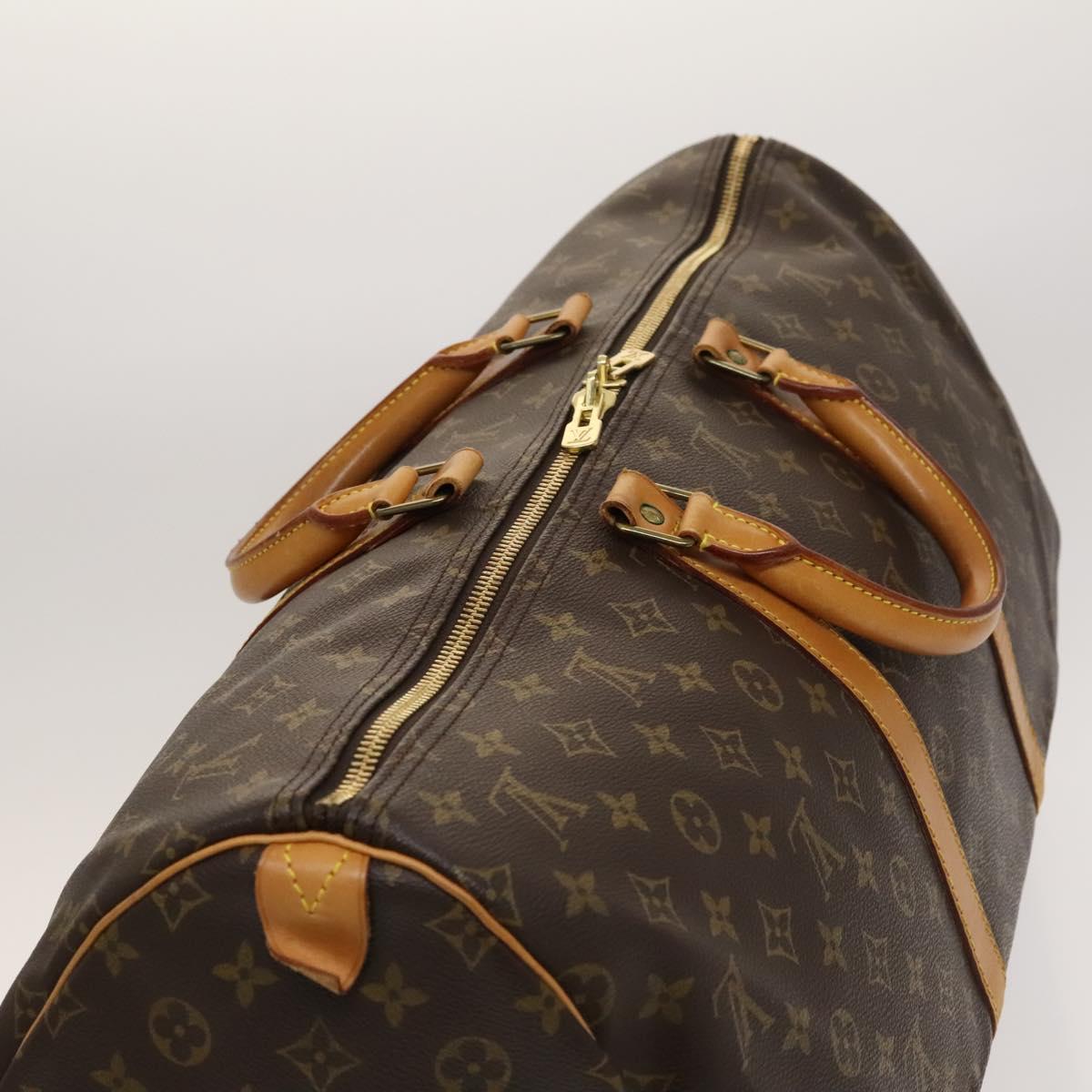 LOUIS VUITTON Monogram Keepall 55 Boston Bag M41424 LV Auth 118705
