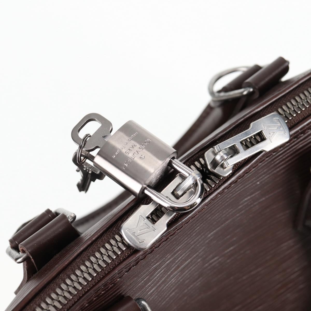 LOUIS VUITTON Epi Alma Hand Bag Mocha M5214D LV Auth 118711V