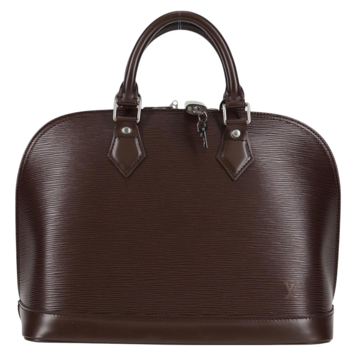 LOUIS VUITTON Epi Alma Hand Bag Mocha M5214D LV Auth 118711V