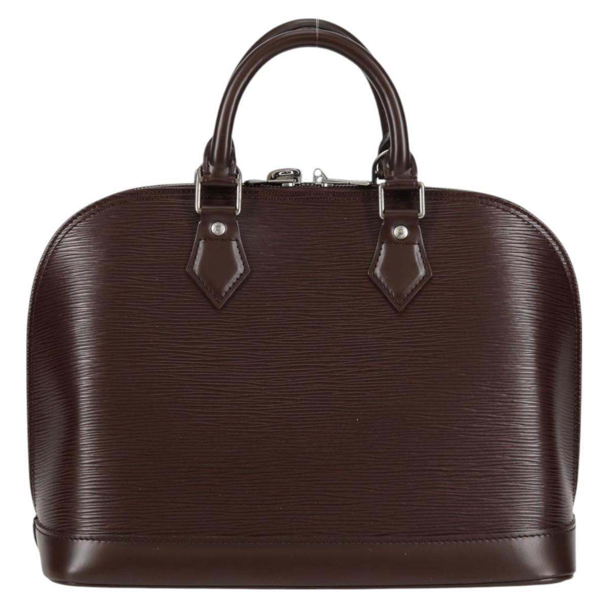 LOUIS VUITTON Epi Alma Hand Bag Mocha M5214D LV Auth 118711V