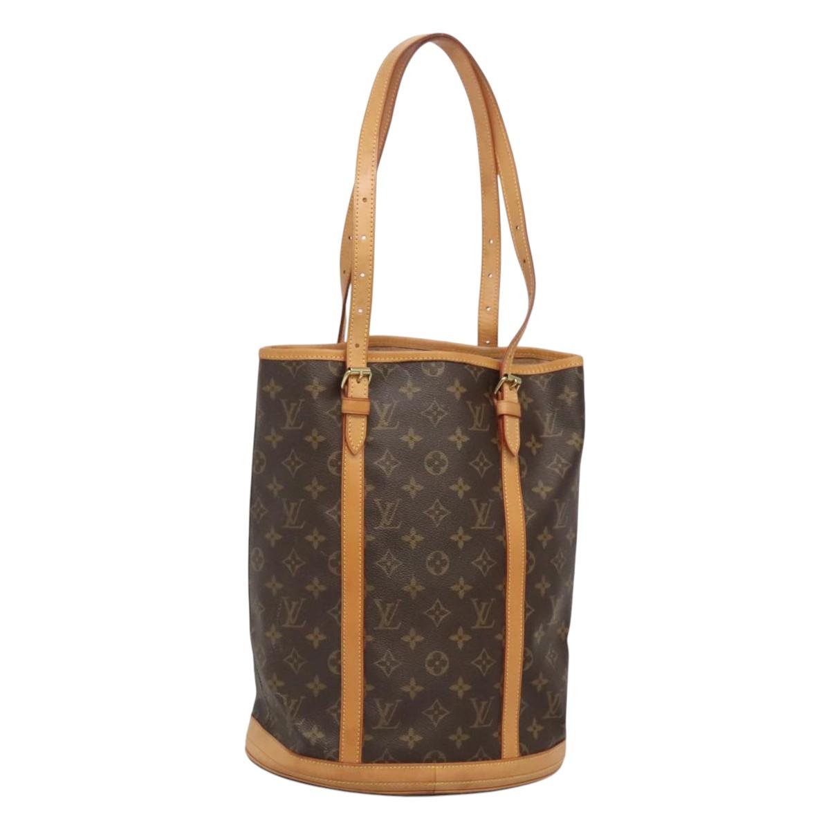 LOUIS VUITTON Monogram Bucket GM Shoulder Bag M42236 LV Auth 118721
