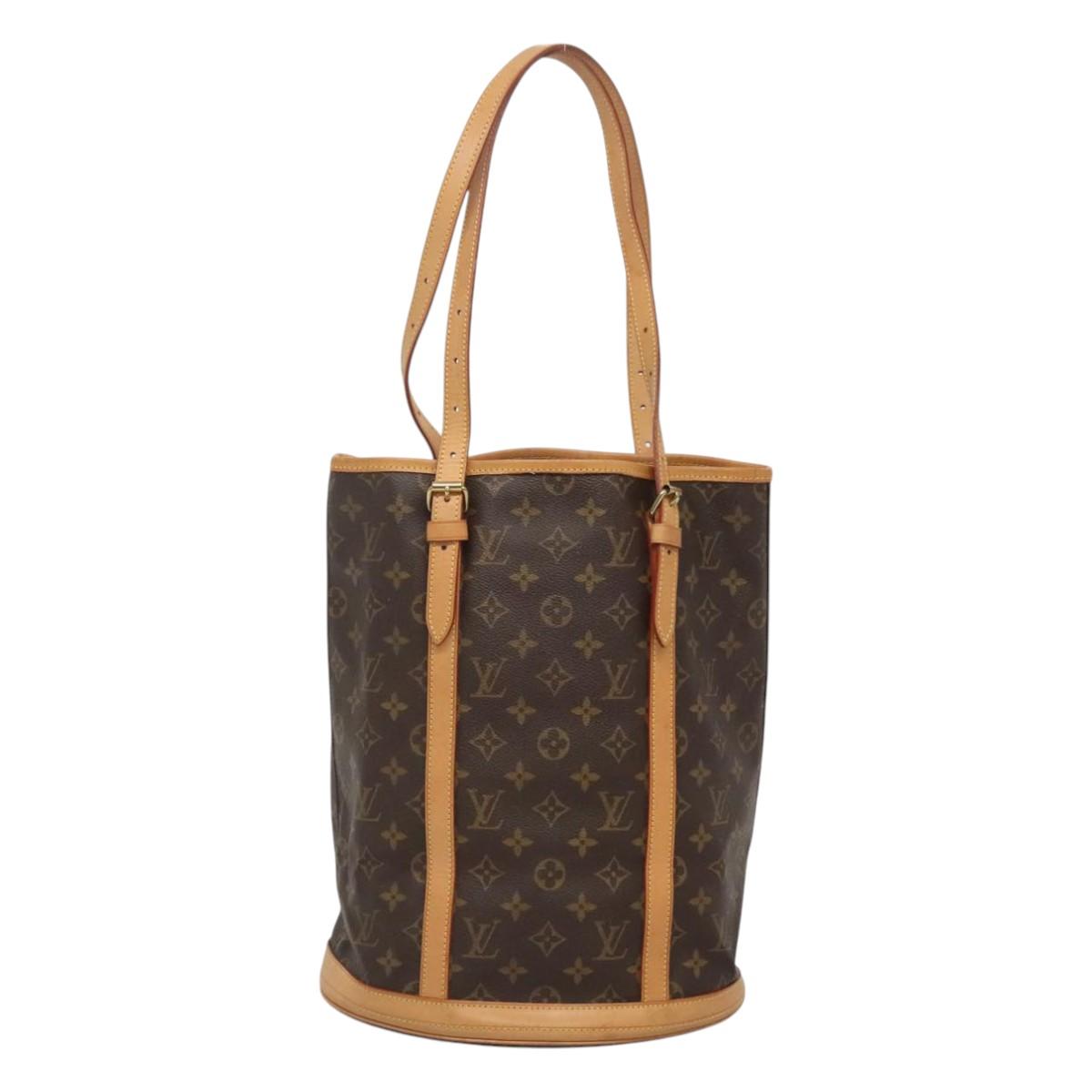 LOUIS VUITTON Monogram Bucket GM Shoulder Bag M42236 LV Auth 118721