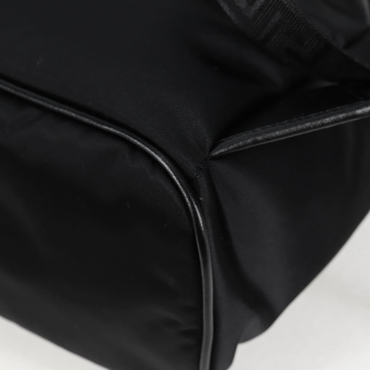VERSACE Backpack Nylon Black Gold Auth 118733V
