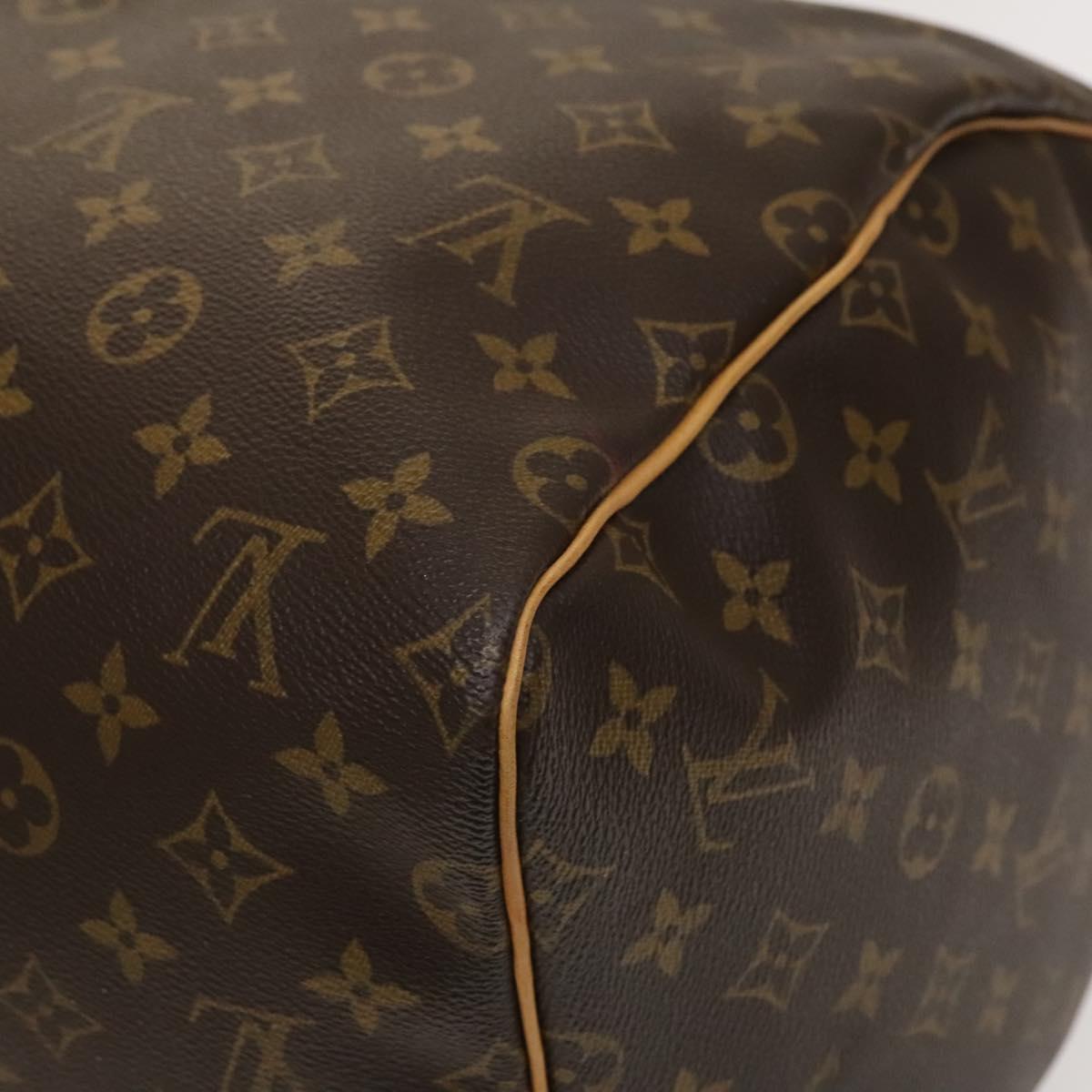 LOUIS VUITTON Monogram Keepall 55 Boston Bag M41424 LV Auth 118742V
