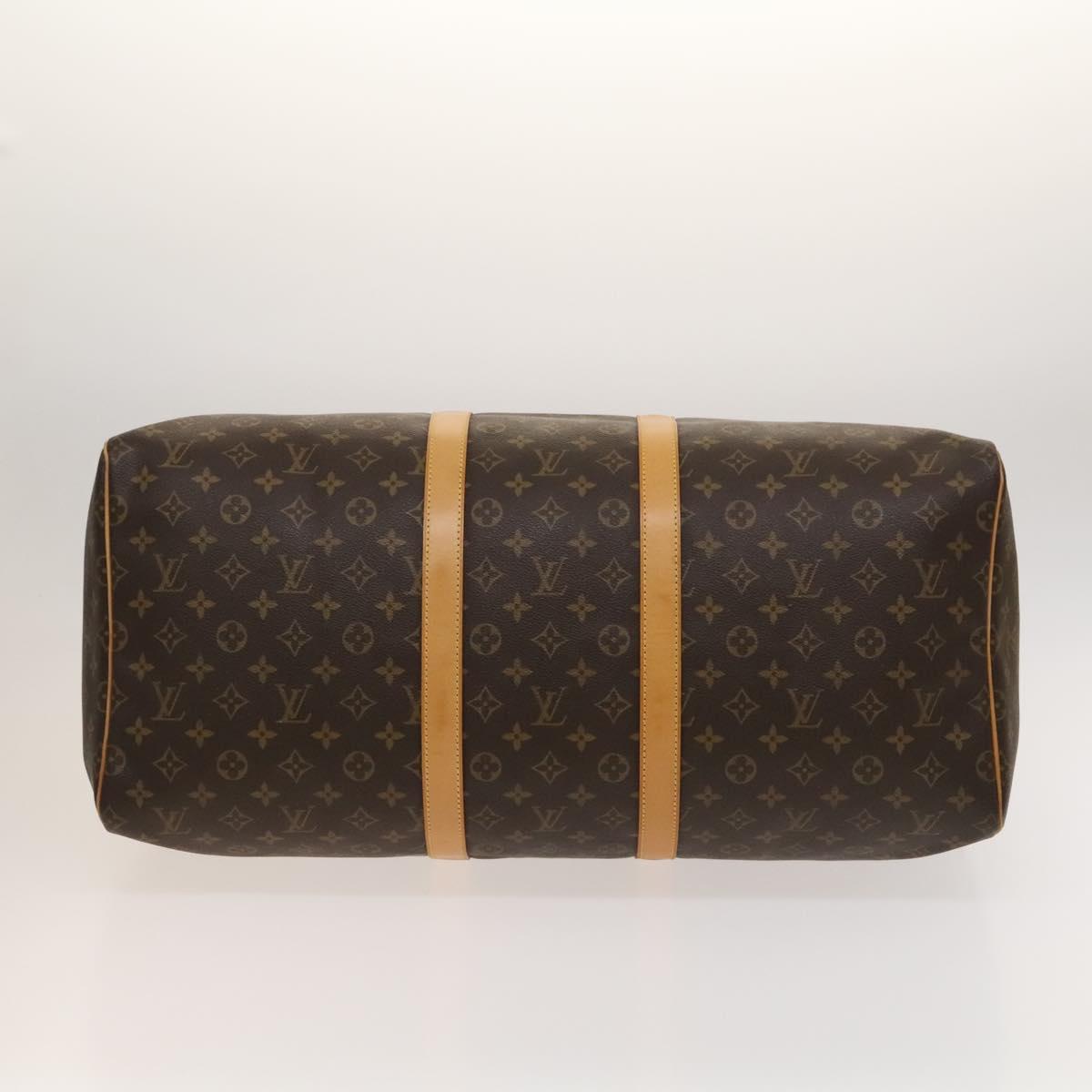LOUIS VUITTON Monogram Keepall 55 Boston Bag M41424 LV Auth 118742V