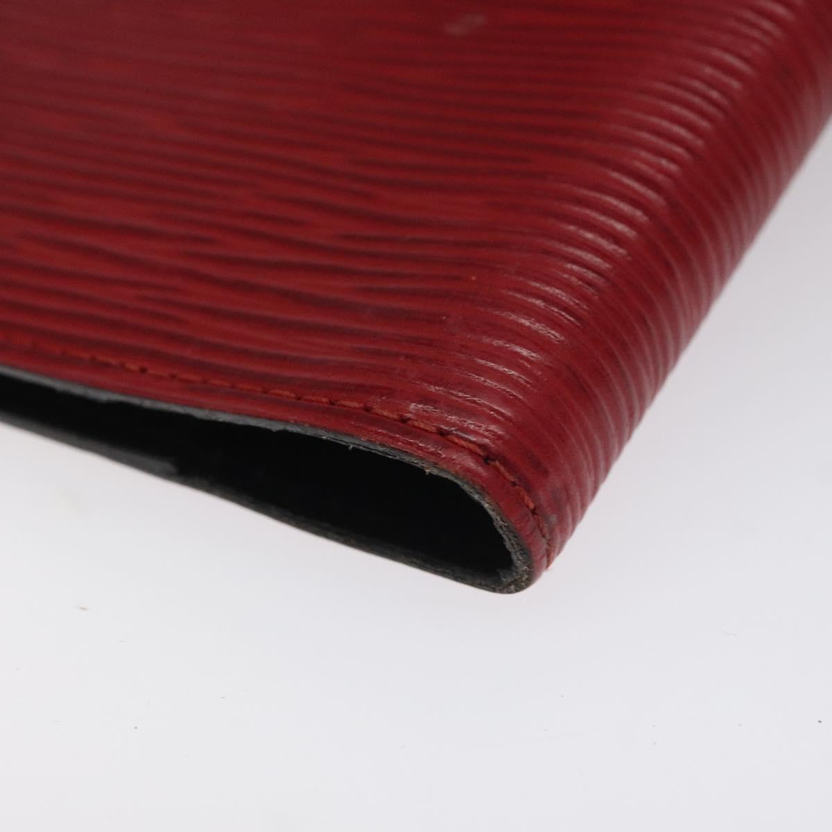 LOUIS VUITTON Epi Agenda PM Day Planner Cover Red R20057 LV Auth 118753