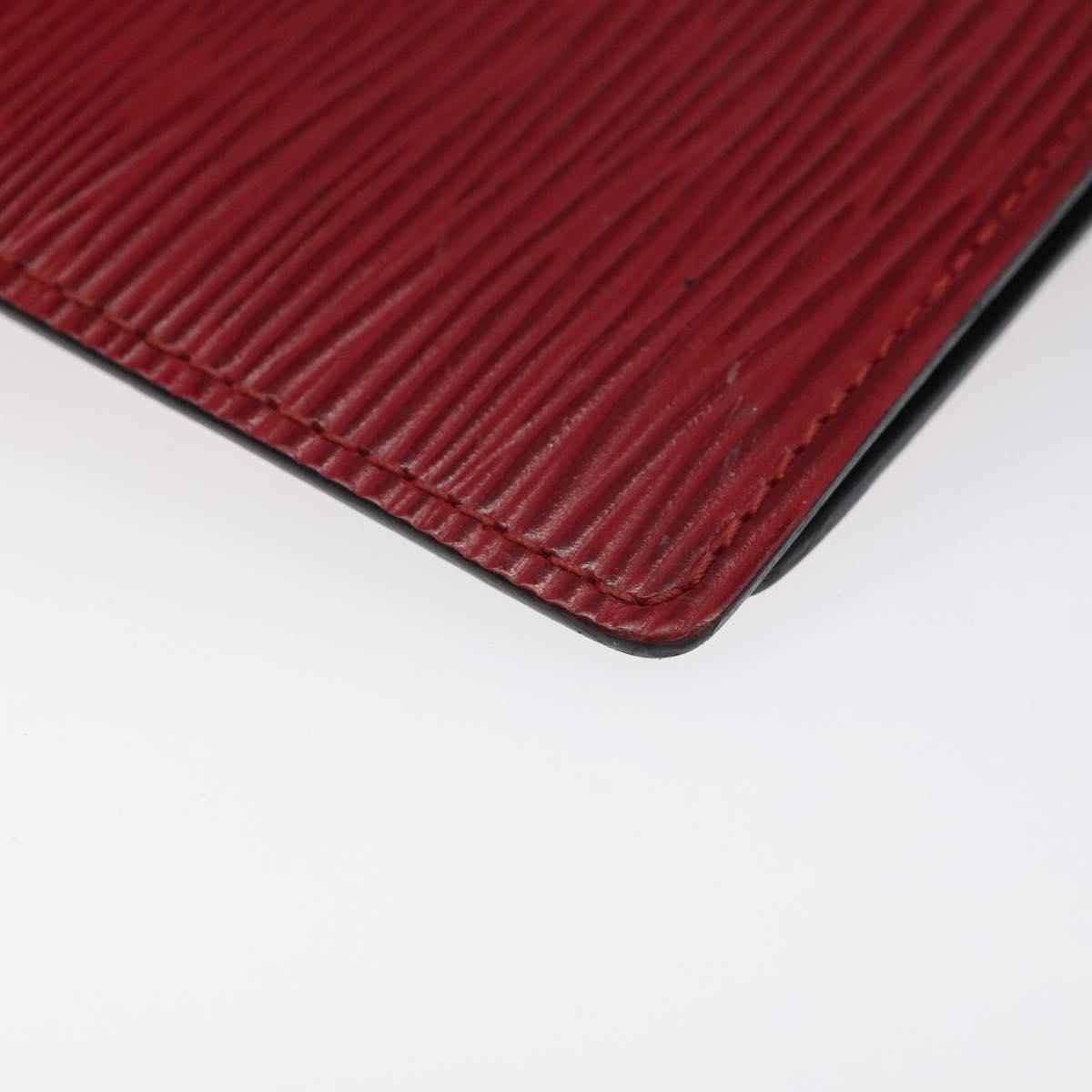 LOUIS VUITTON Epi Agenda PM Day Planner Cover Red R20057 LV Auth 118753