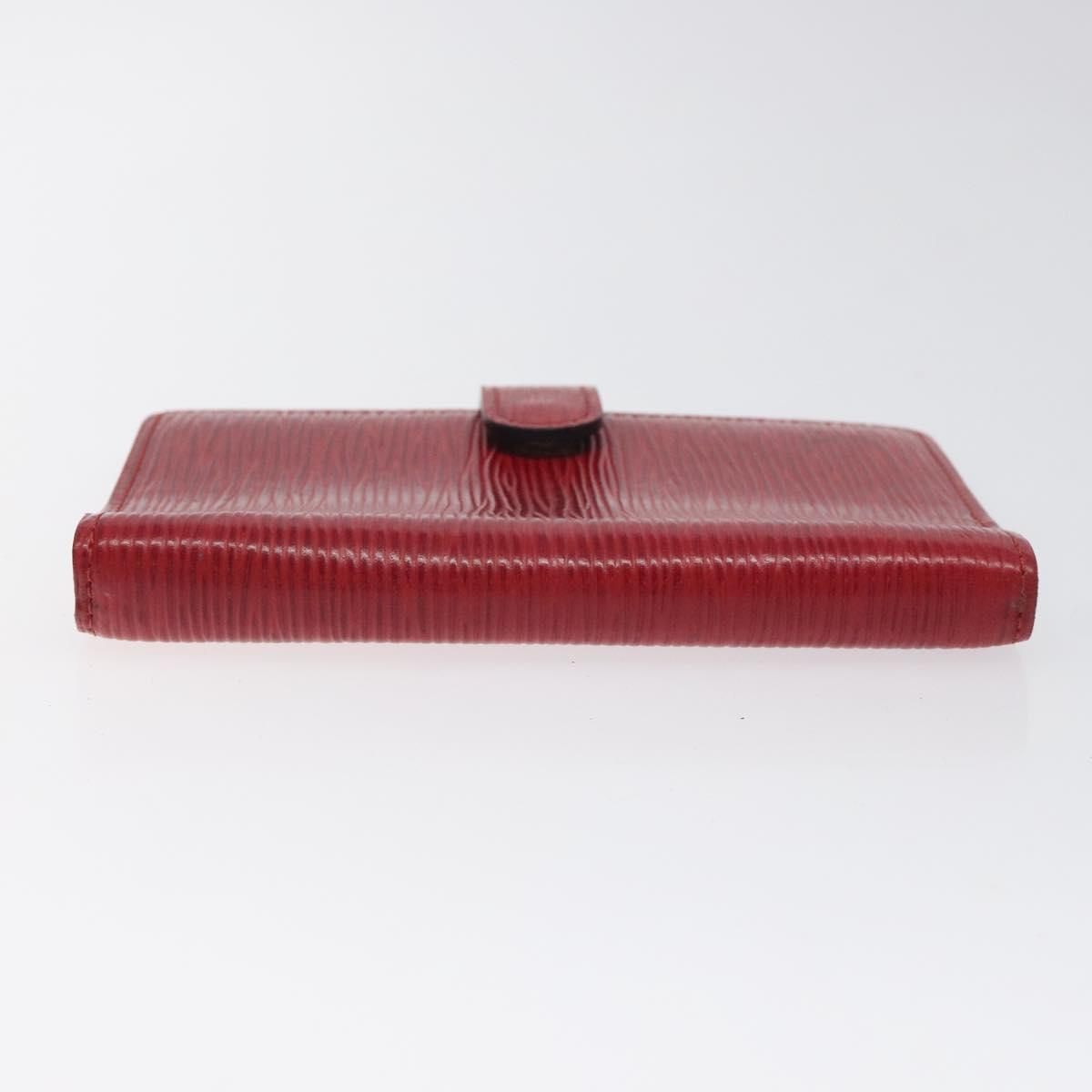 LOUIS VUITTON Epi Agenda PM Day Planner Cover Red R20057 LV Auth 118753