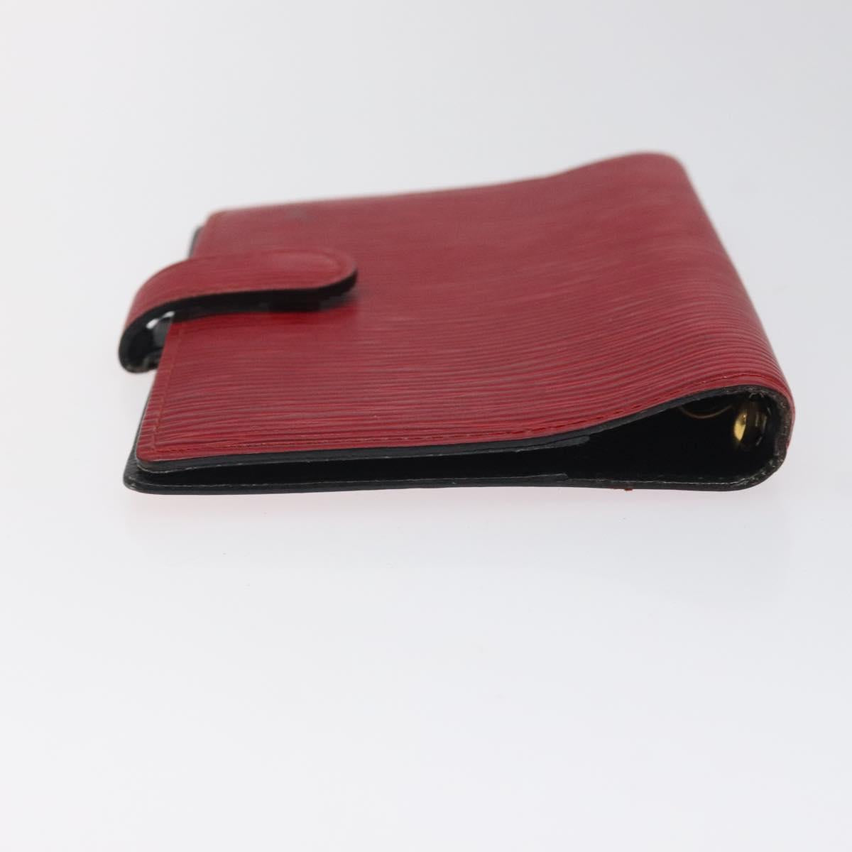LOUIS VUITTON Epi Agenda PM Day Planner Cover Red R20057 LV Auth 118753