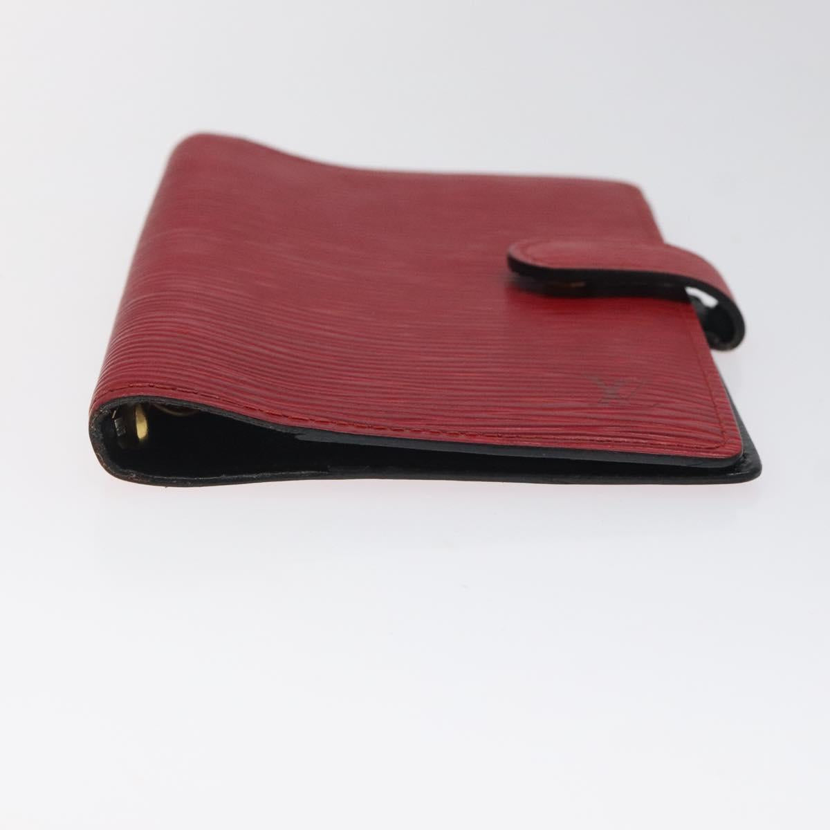 LOUIS VUITTON Epi Agenda PM Day Planner Cover Red R20057 LV Auth 118753