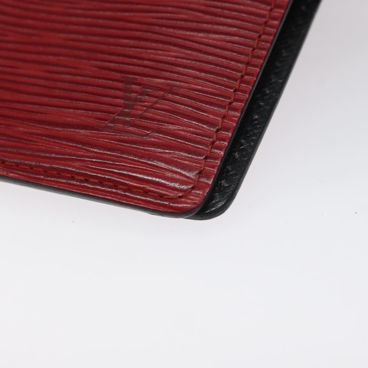 LOUIS VUITTON Epi Agenda PM Day Planner Cover Red R20057 LV Auth 118753