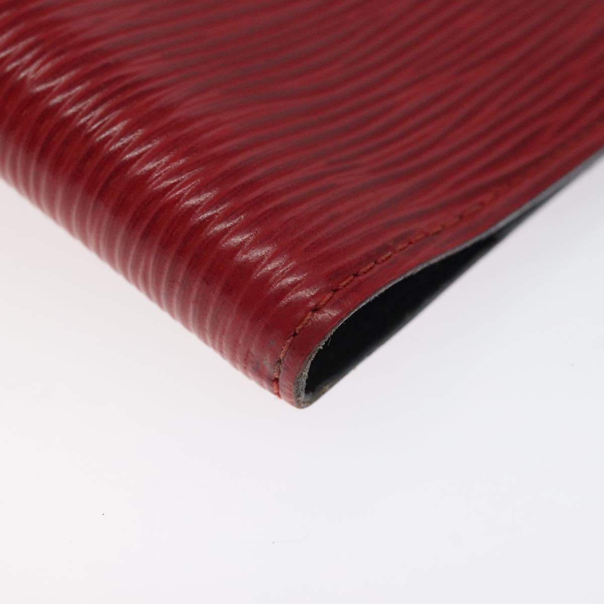 LOUIS VUITTON Epi Agenda PM Day Planner Cover Red R20057 LV Auth 118753
