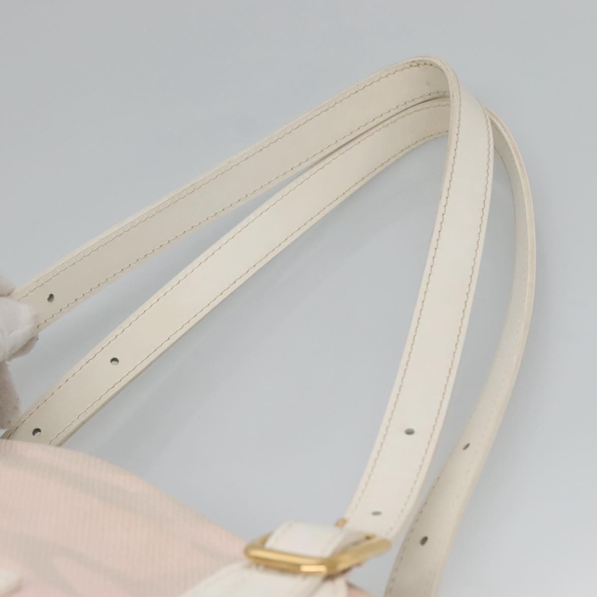LOUIS VUITTON Cruise Line Tai Sienne PM Bag Canvas Pink M95672 LV Auth 118759