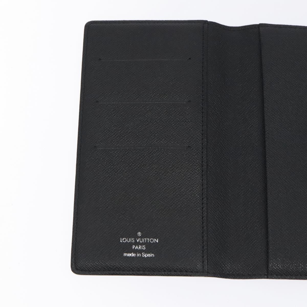 LOUIS VUITTON Damier Graphite Agenda Poche Note Cover R20975 LV Auth 118781