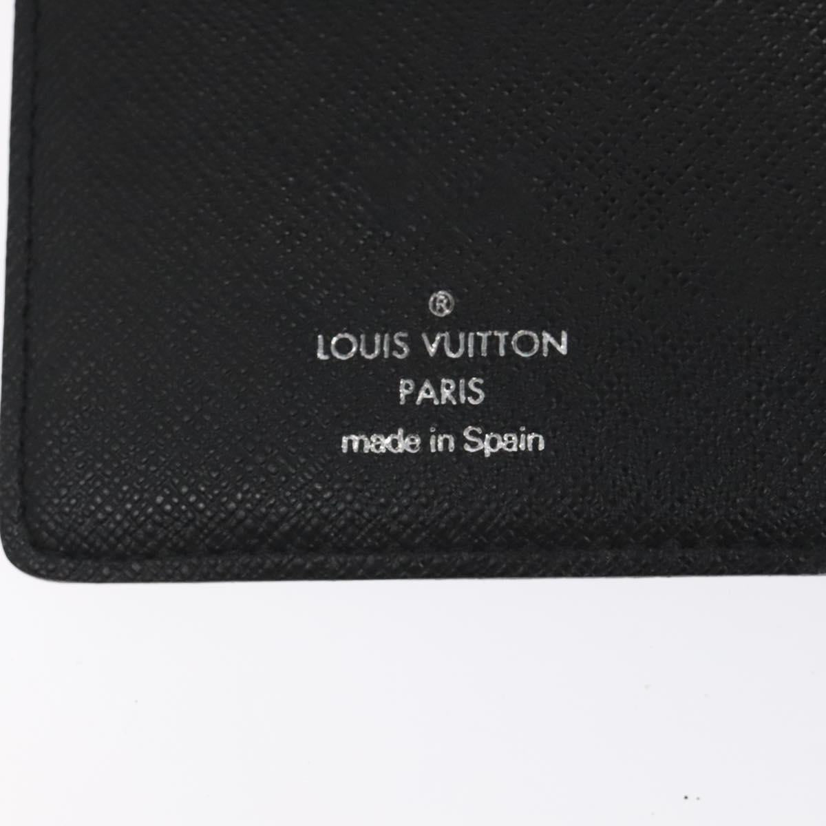LOUIS VUITTON Damier Graphite Agenda Poche Note Cover R20975 LV Auth 118781
