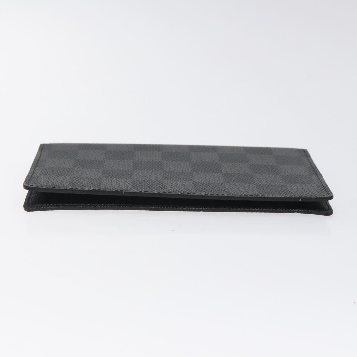LOUIS VUITTON Damier Graphite Agenda Poche Note Cover R20975 LV Auth 118781