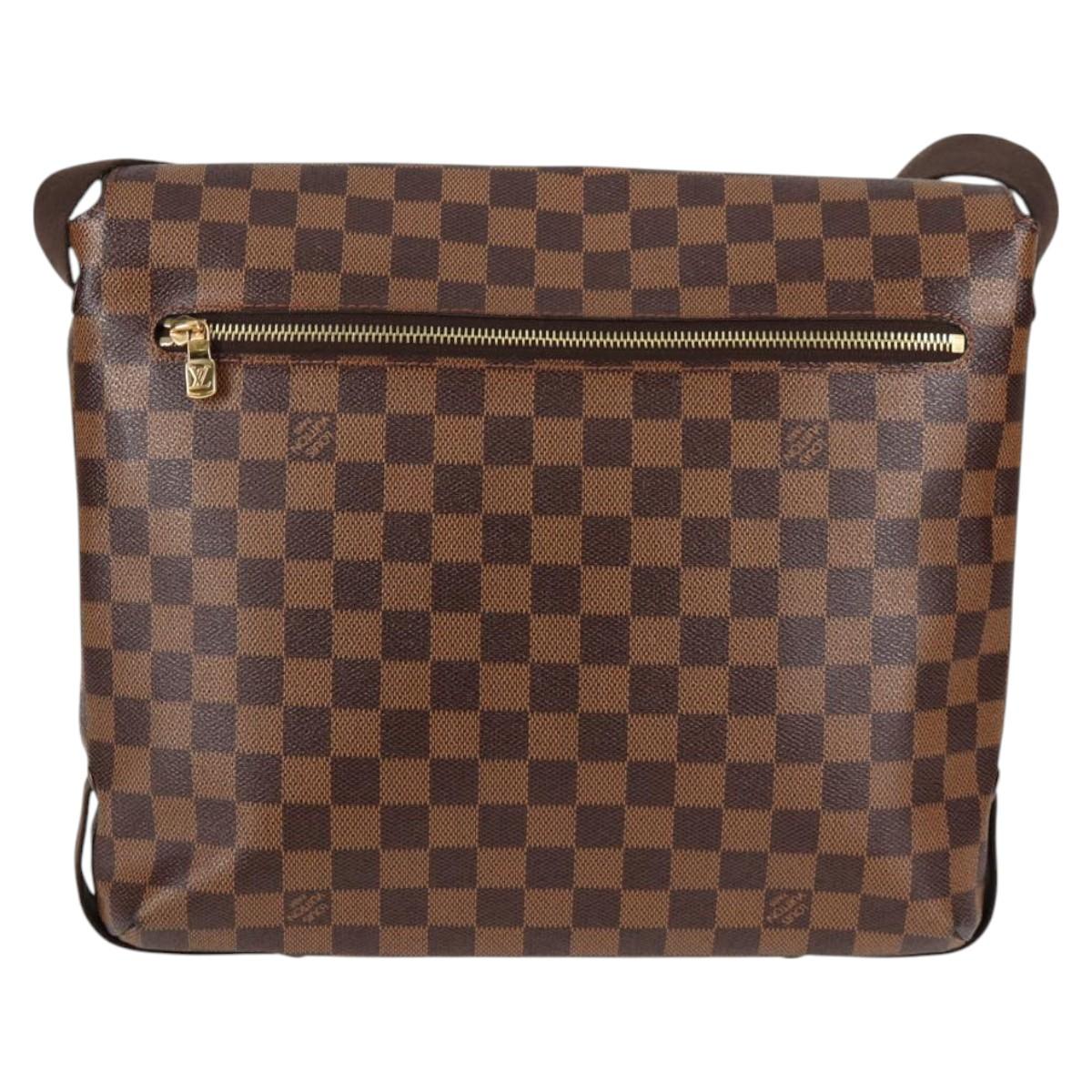LOUIS VUITTON Damier Ebene Brooklyn MM Shoulder Bag N51211 LV Auth 118794V