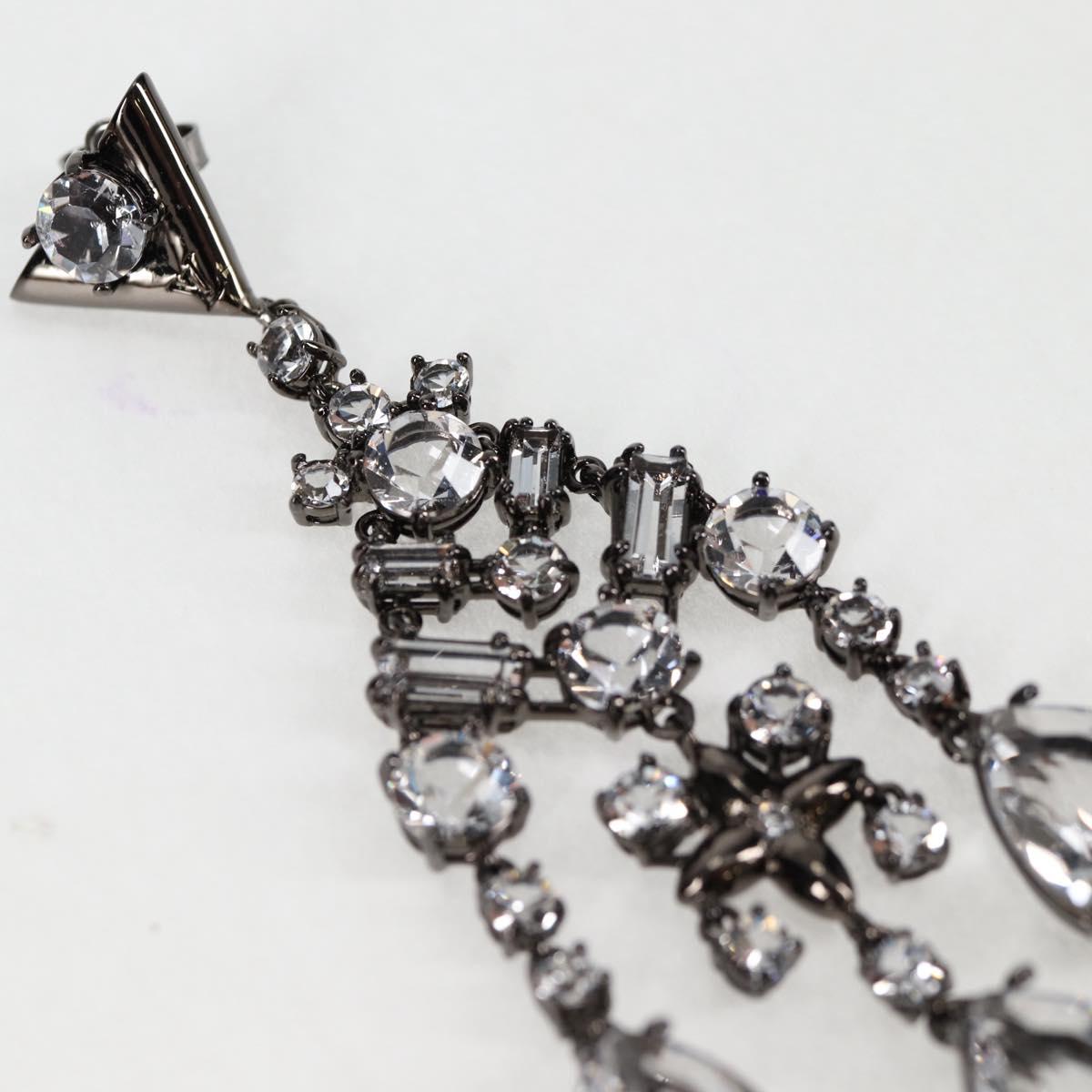 LOUIS VUITTON Pierce LV Chandelier Metal Silver Tone M02180 LV Auth 118796SM