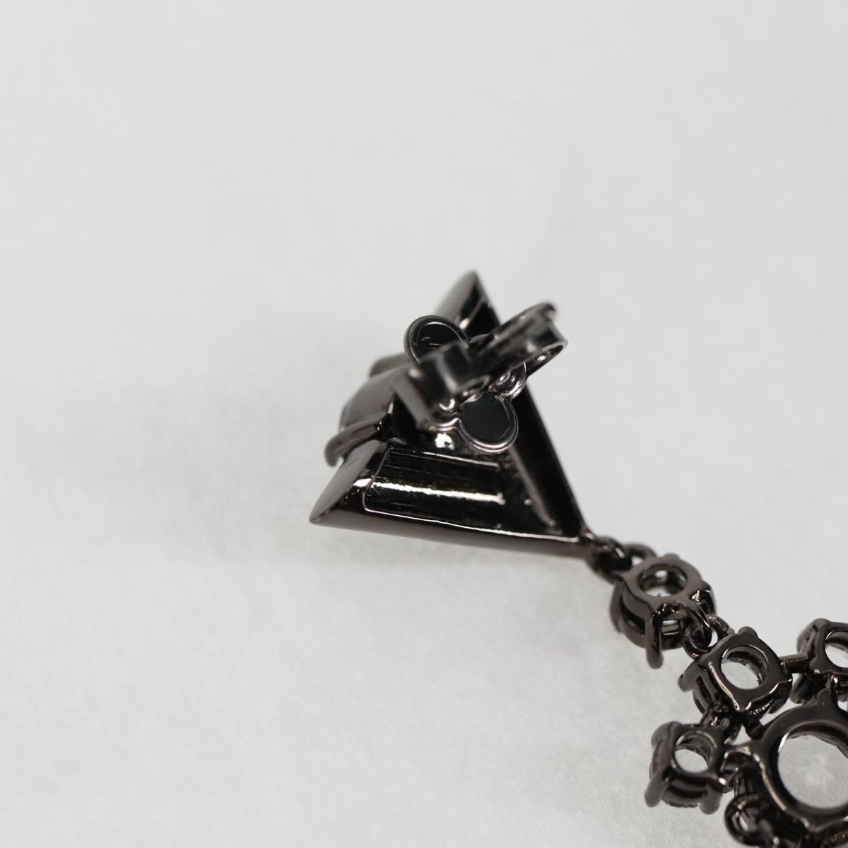 LOUIS VUITTON Pierce LV Chandelier Metal Silver Tone M02180 LV Auth 118796SM