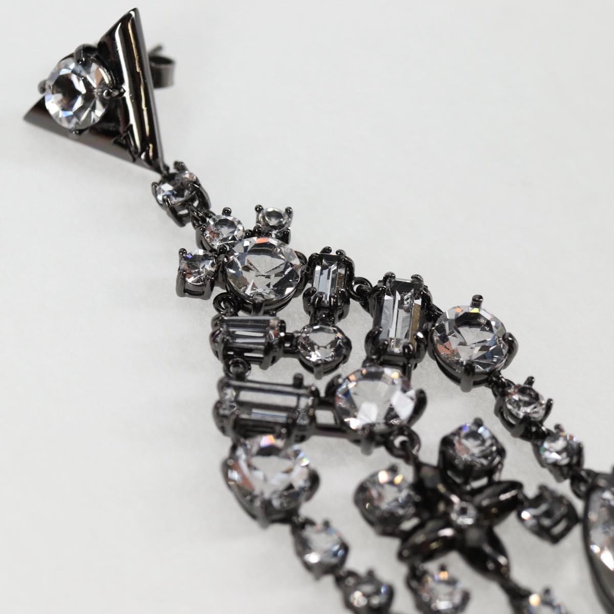 LOUIS VUITTON Pierce LV Chandelier Metal Silver Tone M02180 LV Auth 118796SM