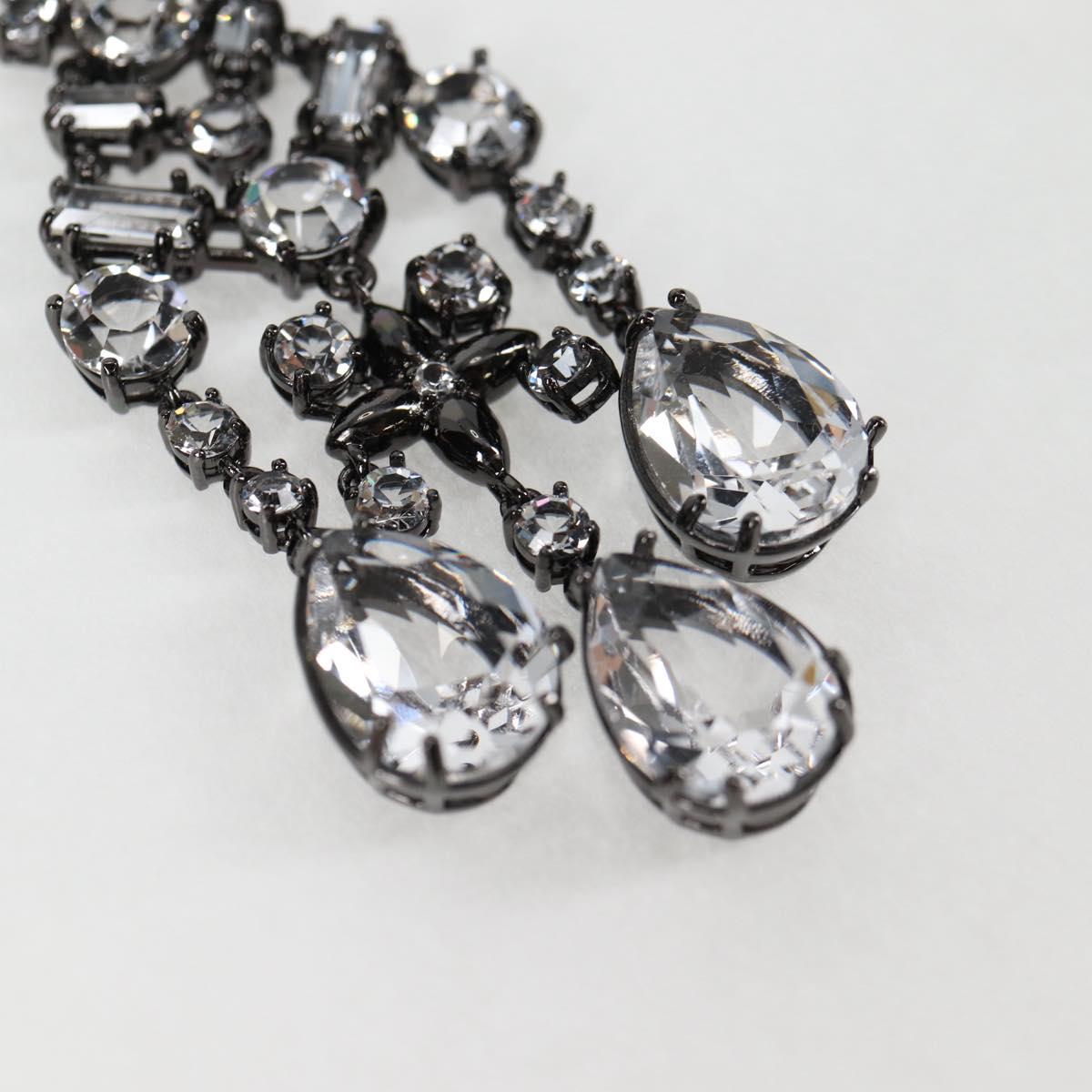 LOUIS VUITTON Pierce LV Chandelier Metal Silver Tone M02180 LV Auth 118796SM