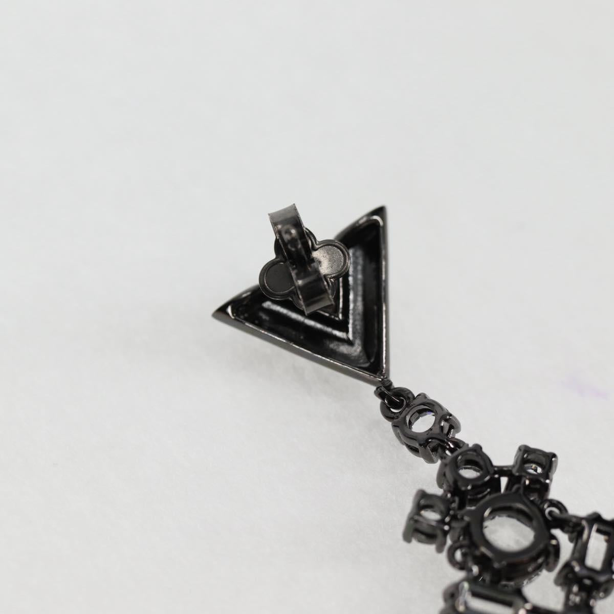 LOUIS VUITTON Pierce LV Chandelier Metal Silver Tone M02180 LV Auth 118796SM