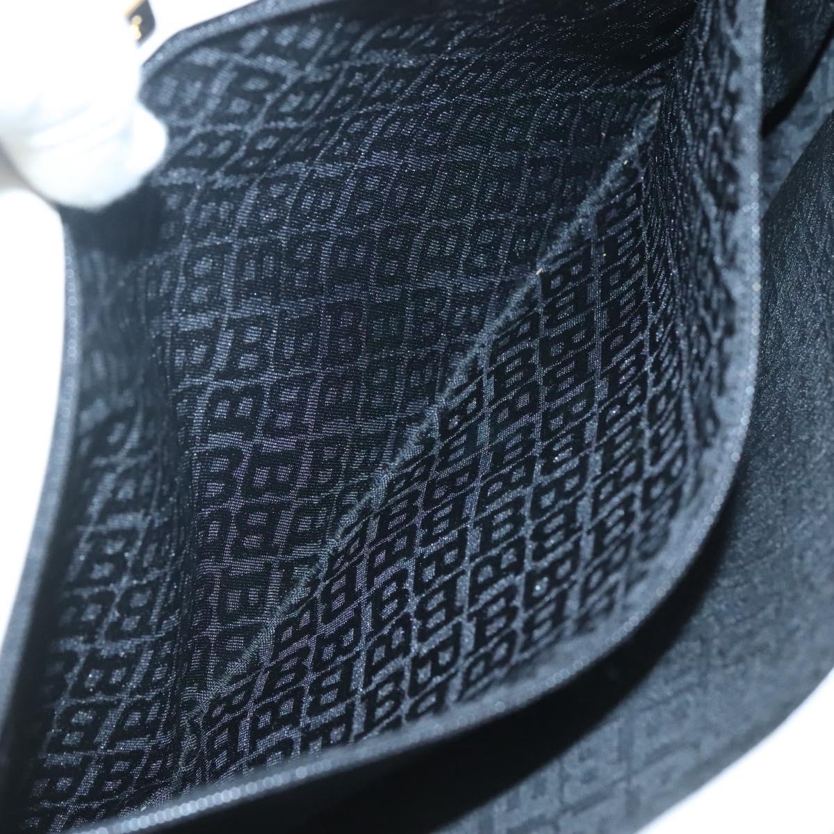 BALLY Quilted Tote Bag Leather White Gold Auth 118799