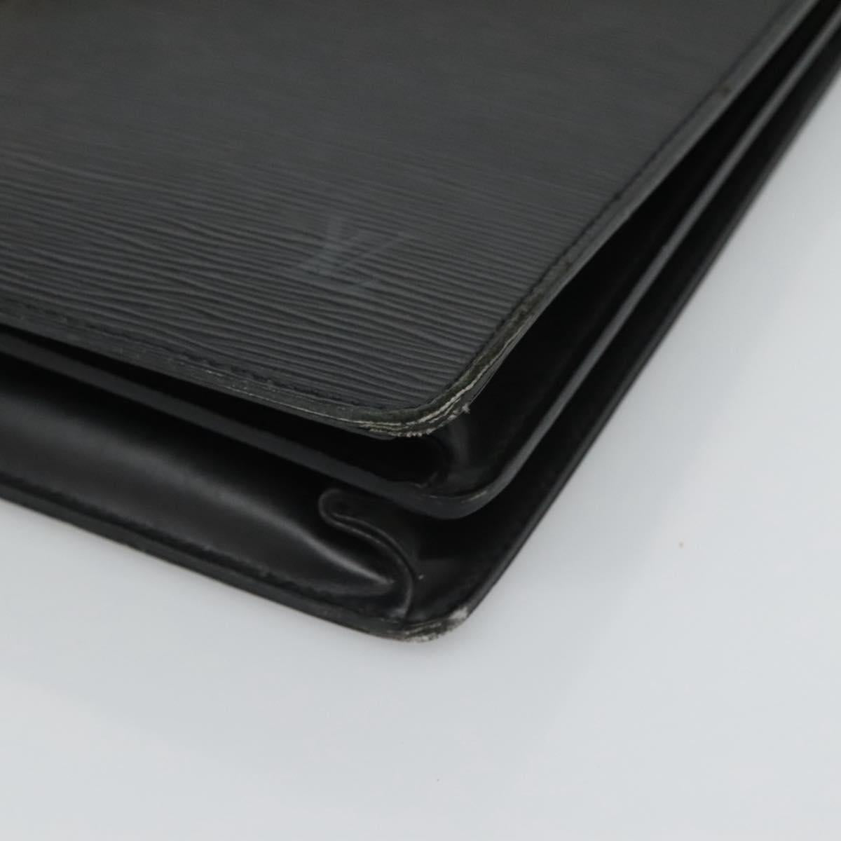 LOUIS VUITTON Epi Serviette Conseiller Business Bag Black M54422 LV Auth 118840