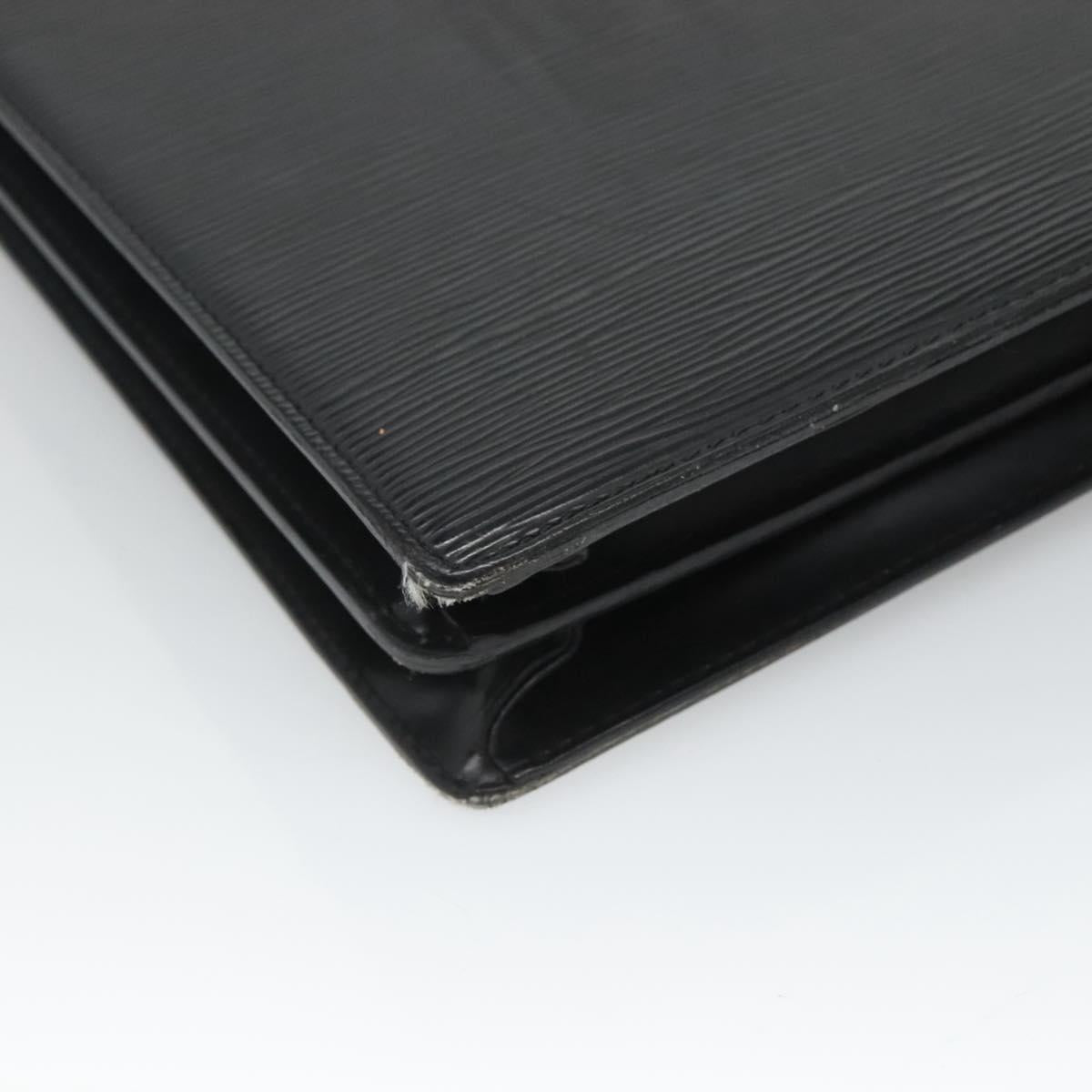 LOUIS VUITTON Epi Serviette Conseiller Business Bag Black M54422 LV Auth 118840