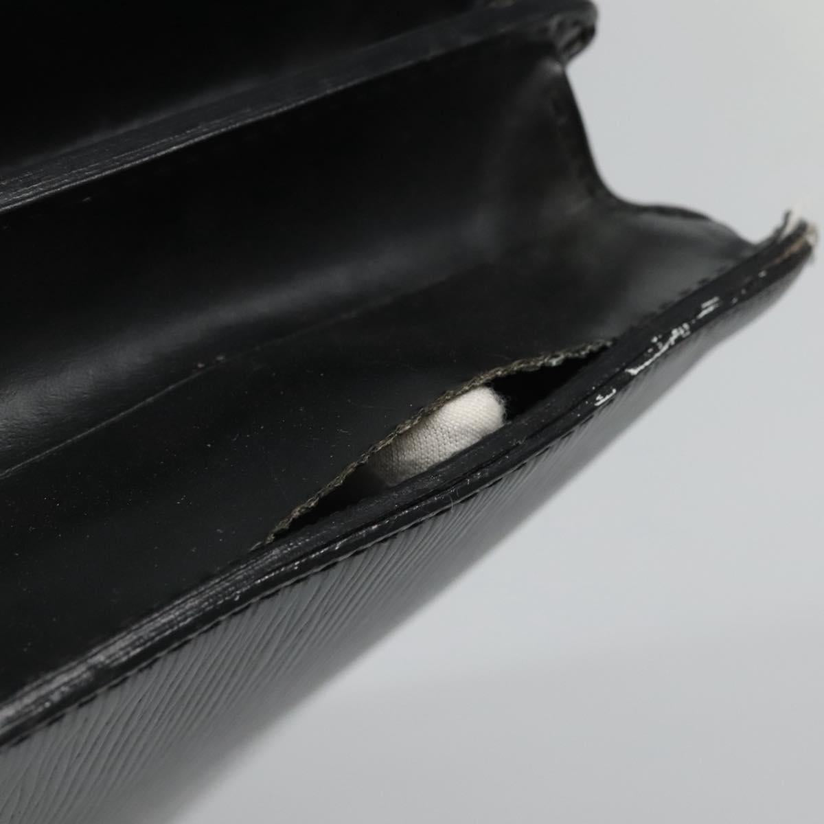 LOUIS VUITTON Epi Serviette Conseiller Business Bag Black M54422 LV Auth 118840