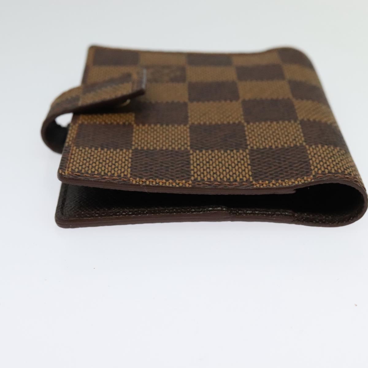 LOUIS VUITTON Damier Ebene Agenda Mini Day Planner Cover R20705 LV Auth 118844