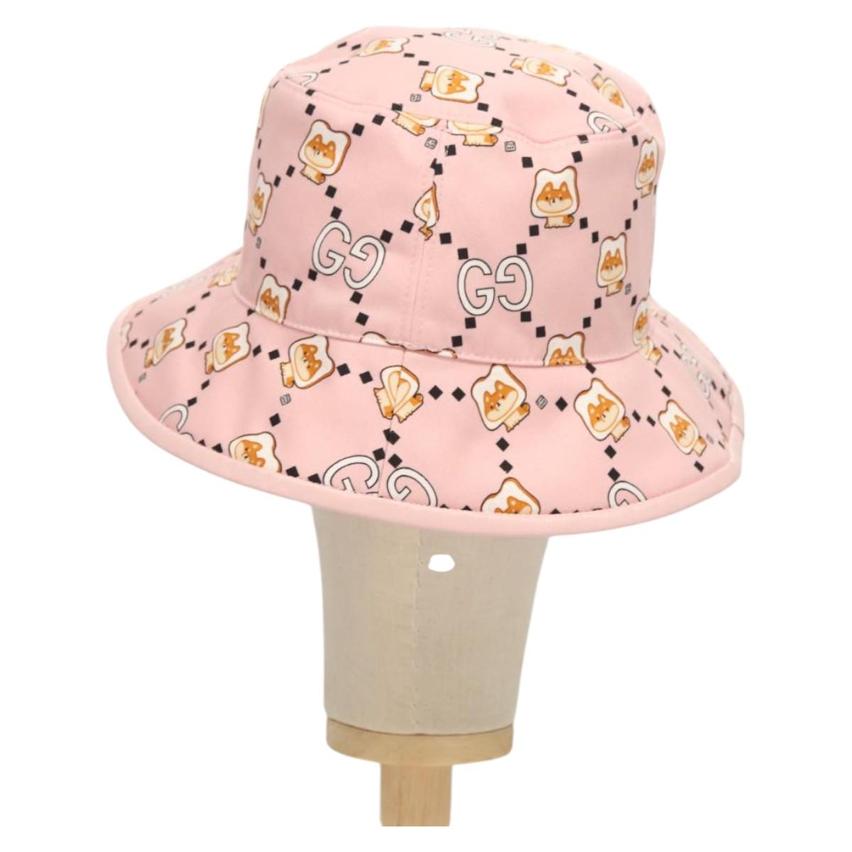 GUCCI Cap Canvas S Pink 727563 Auth 118856M