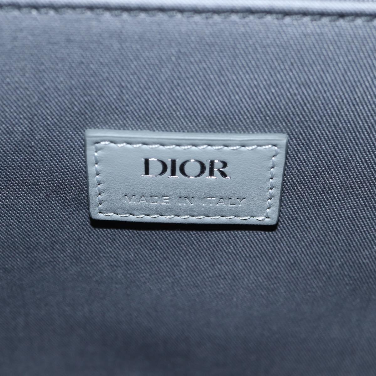 Christian Dior CD Diamond Backpack PVC Gray Auth 118893M