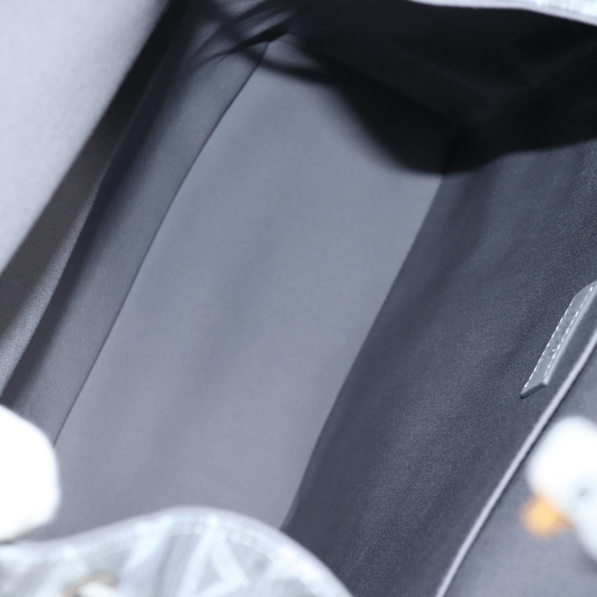 Christian Dior CD Diamond Backpack PVC Gray Auth 118893M