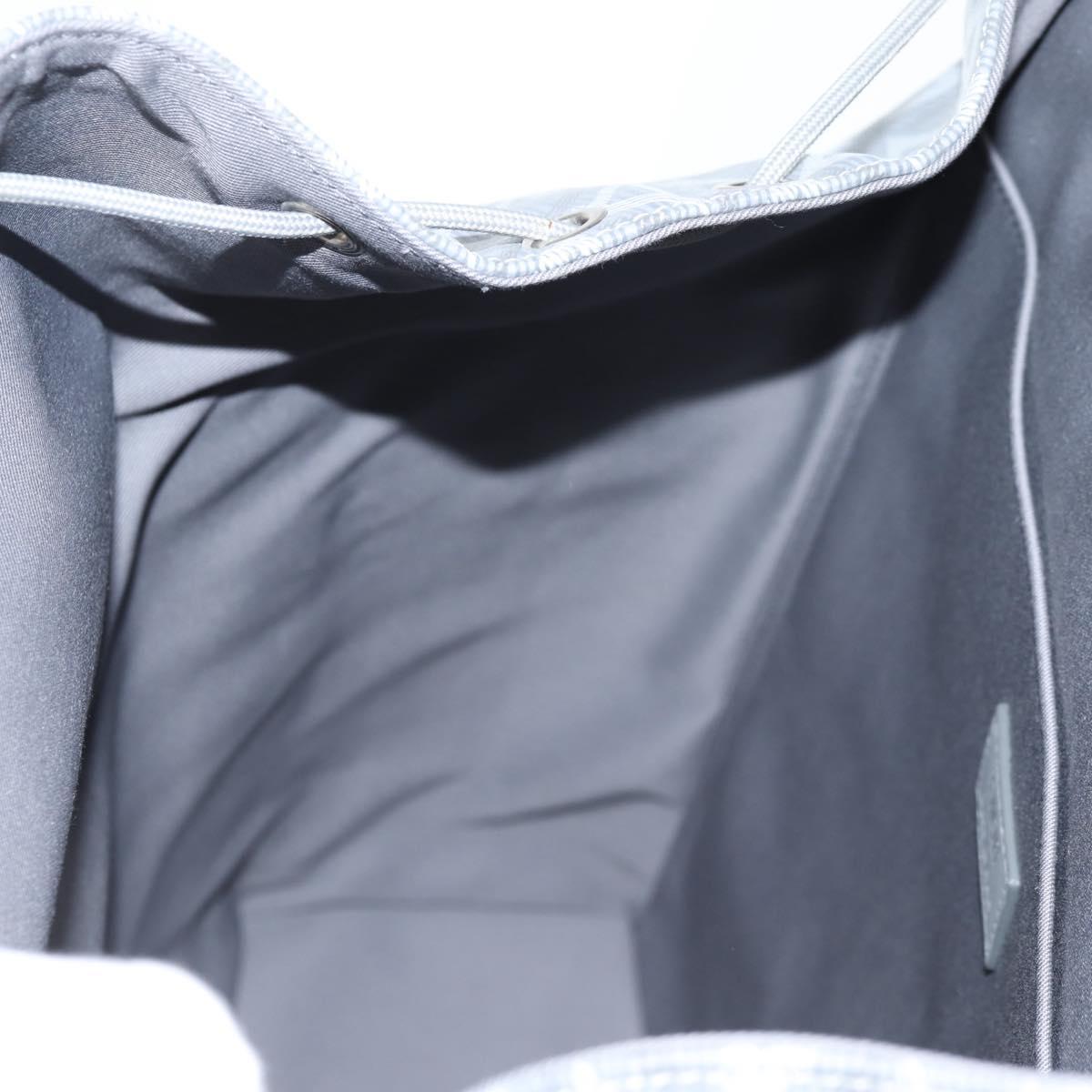 Christian Dior CD Diamond Backpack PVC Gray Auth 118893M