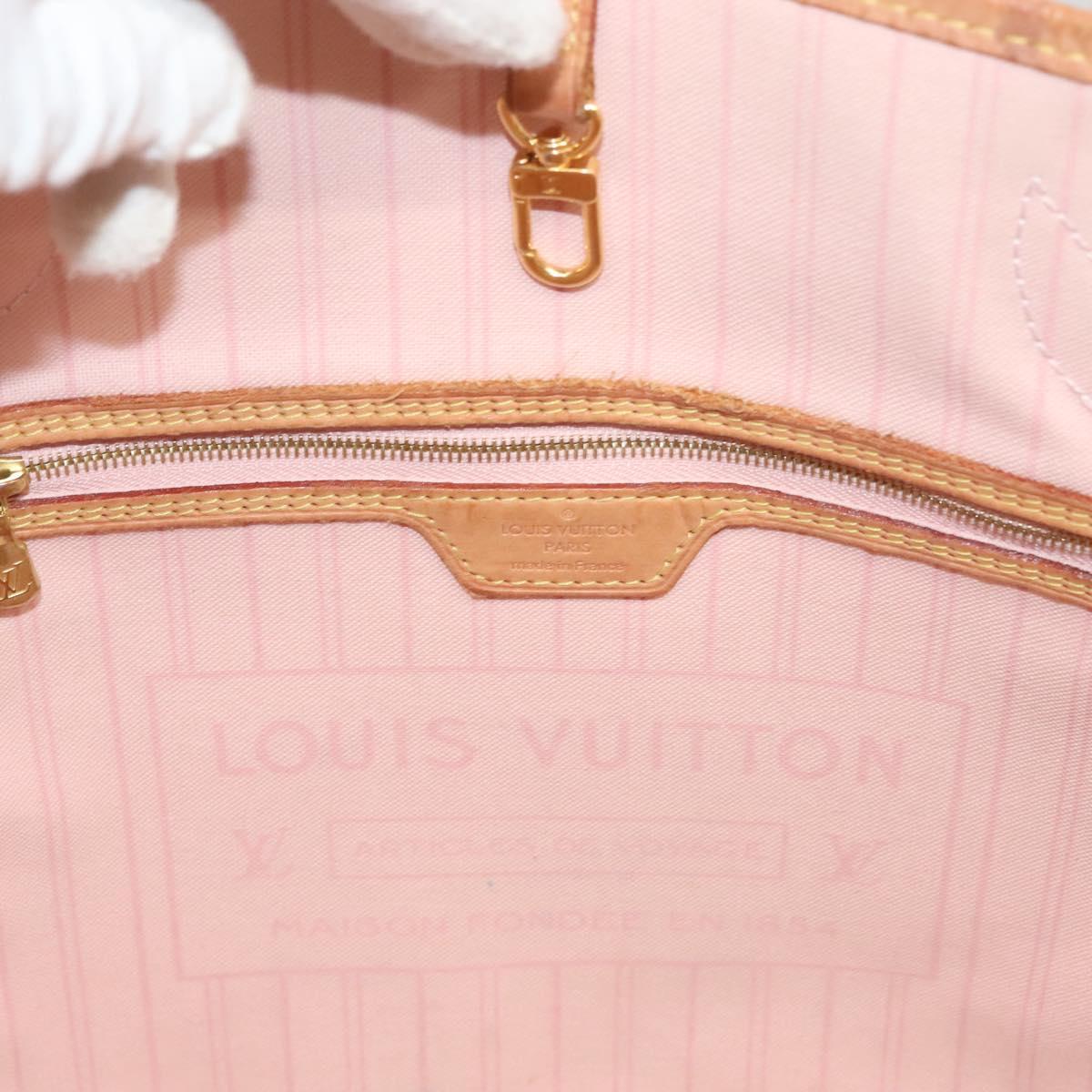 LOUIS VUITTON Damier Azur Neverfull MM Tote Bag N41605 LV Auth 118906