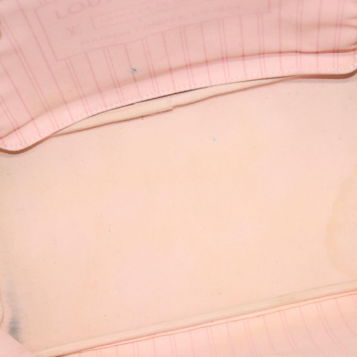 LOUIS VUITTON Damier Azur Neverfull MM Tote Bag N41605 LV Auth 118906