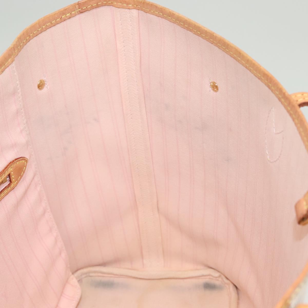 LOUIS VUITTON Damier Azur Neverfull MM Tote Bag N41605 LV Auth 118906