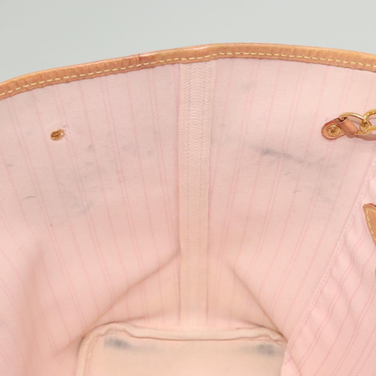 LOUIS VUITTON Damier Azur Neverfull MM Tote Bag N41605 LV Auth 118906