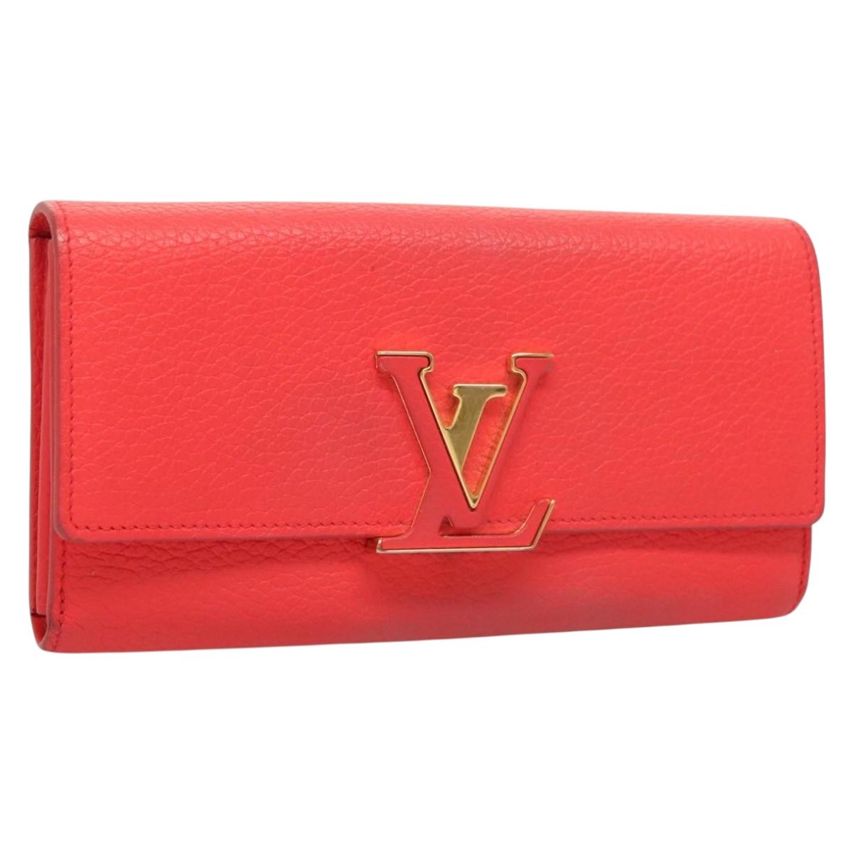 LOUIS VUITTON Portefeuille Capsine Wallet Taurillon Leather M69068 Auth 118907