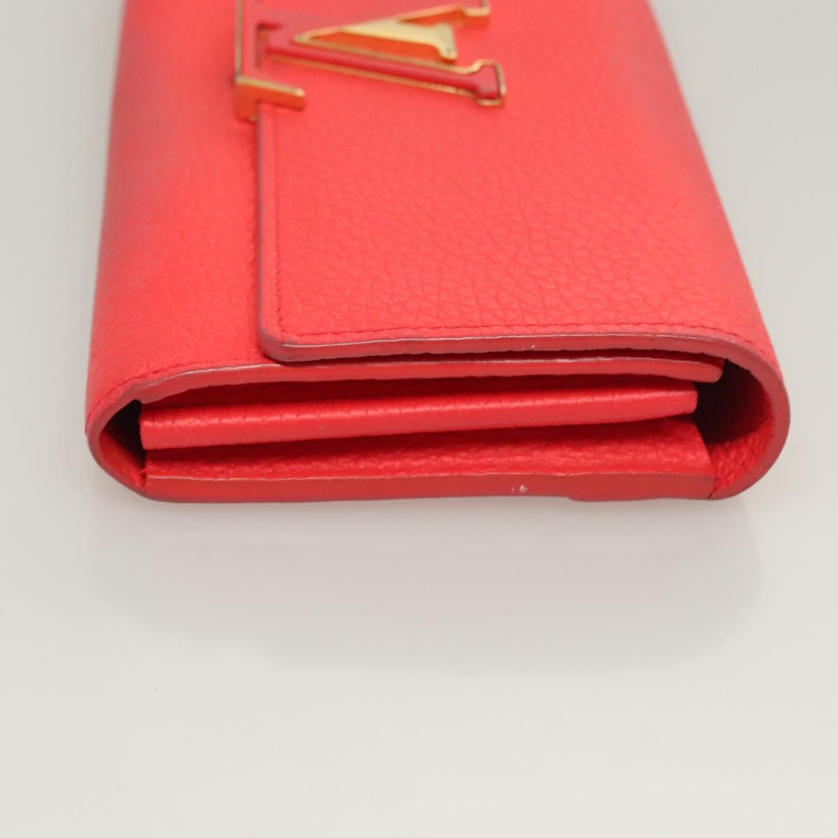 LOUIS VUITTON Portefeuille Capsine Wallet Taurillon Leather M69068 Auth 118907