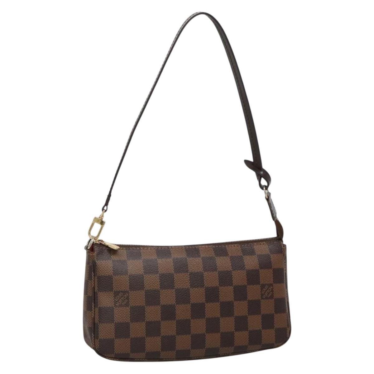 LOUIS VUITTON Damier Ebene Pochette Accessoires Pouch N41206 LV Auth 118915