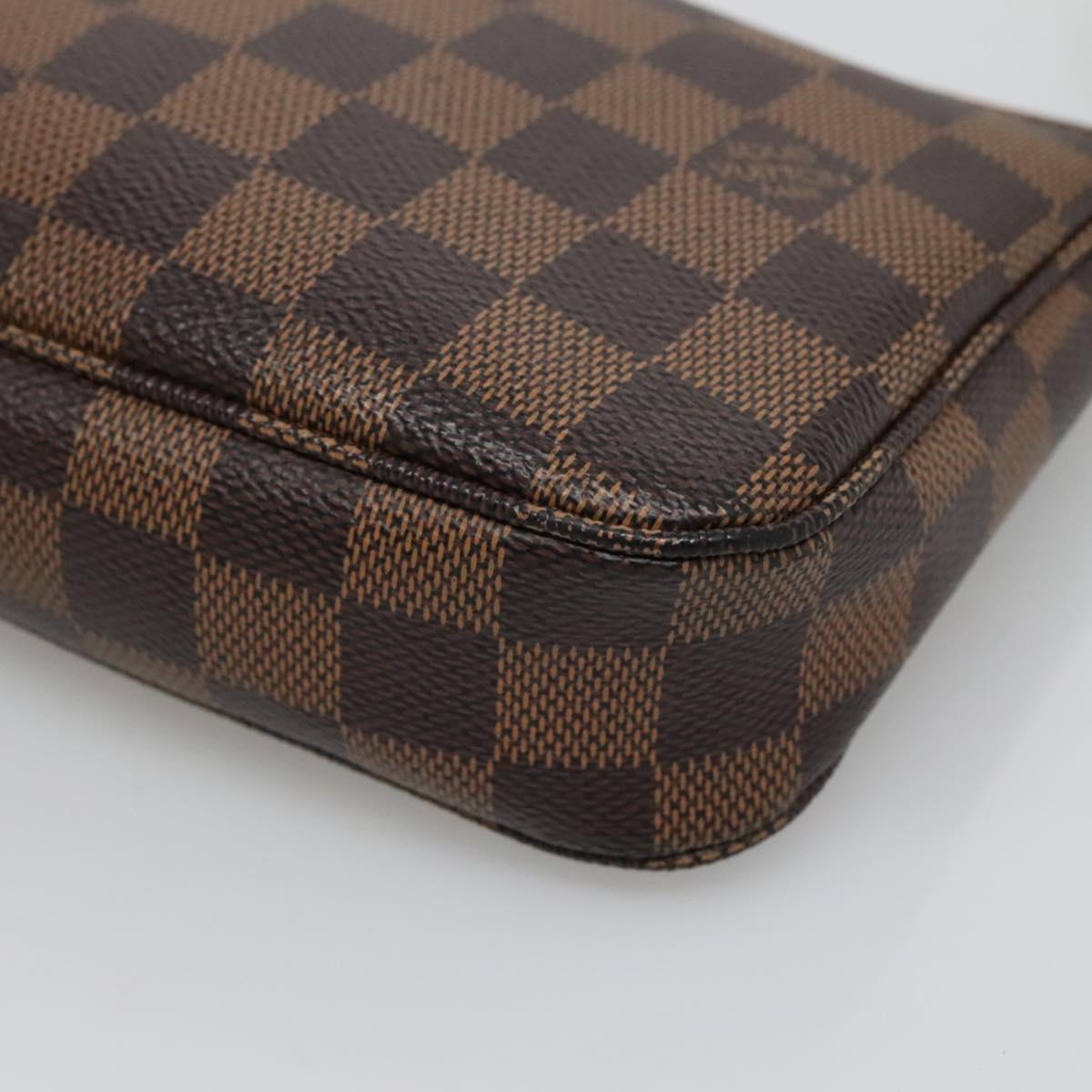 LOUIS VUITTON Damier Ebene Pochette Accessoires Pouch N41206 LV Auth 118915