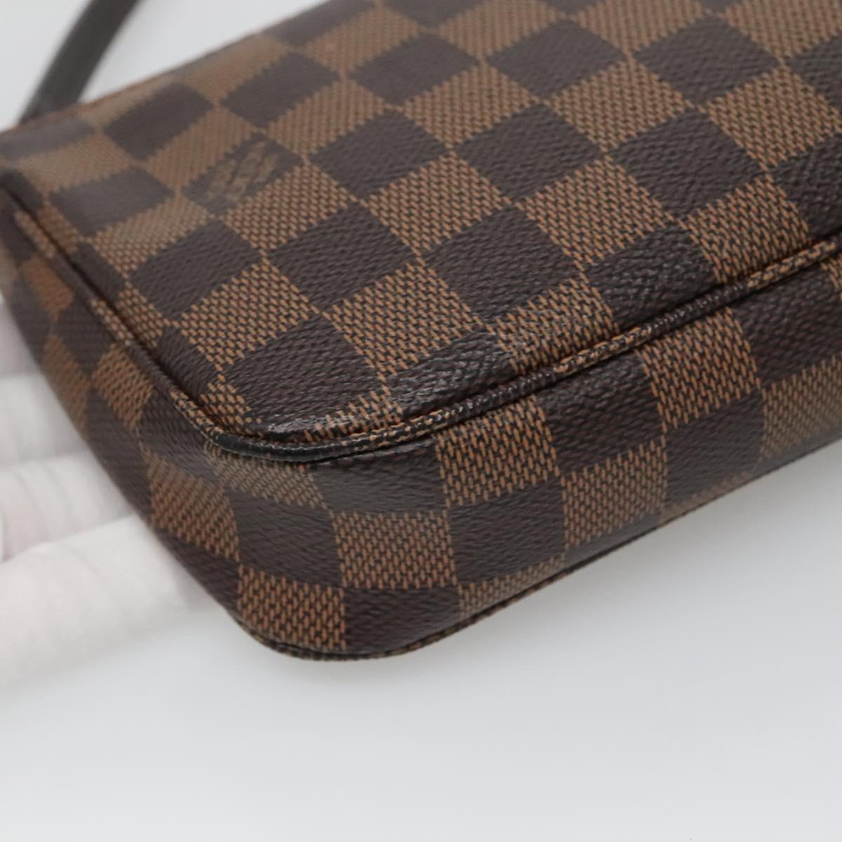 LOUIS VUITTON Damier Ebene Pochette Accessoires Pouch N41206 LV Auth 118915