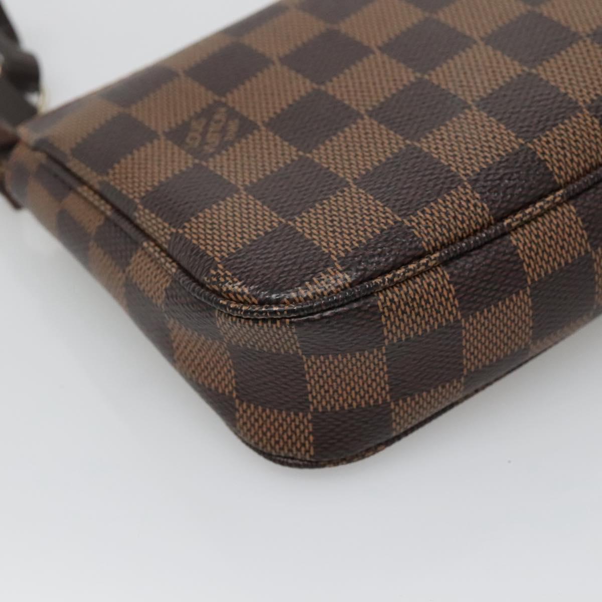 LOUIS VUITTON Damier Ebene Pochette Accessoires Pouch N41206 LV Auth 118915