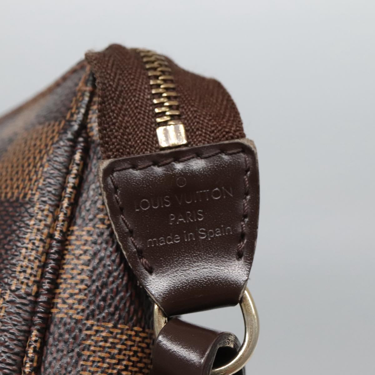 LOUIS VUITTON Damier Ebene Pochette Accessoires Pouch N41206 LV Auth 118915