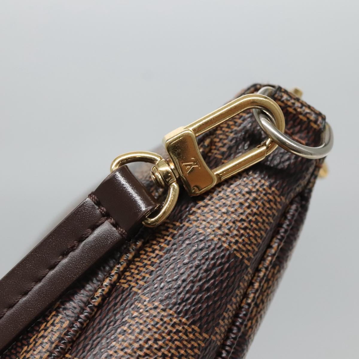 LOUIS VUITTON Damier Ebene Pochette Accessoires Pouch N41206 LV Auth 118915