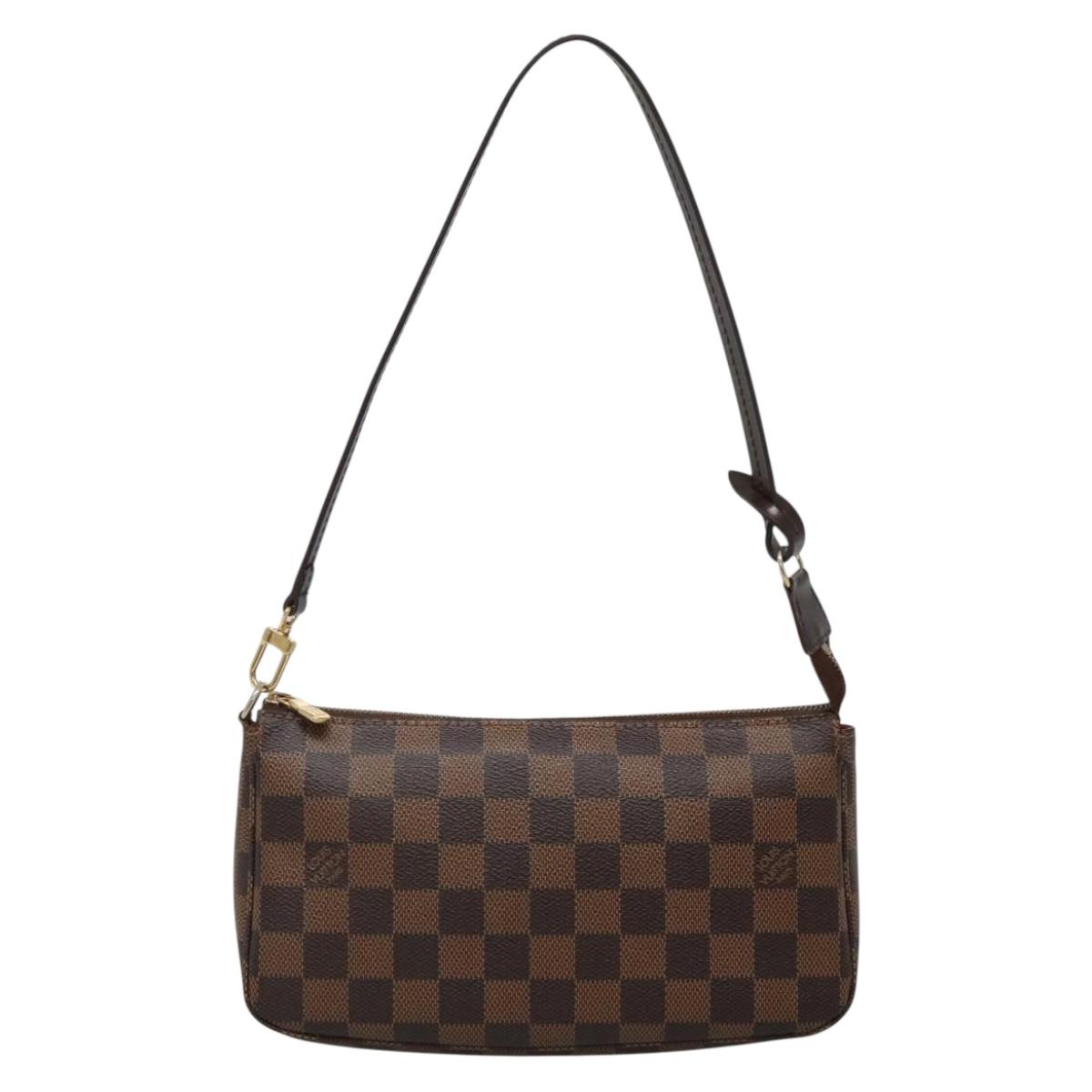 LOUIS VUITTON Damier Ebene Pochette Accessoires Pouch N41206 LV Auth 118915