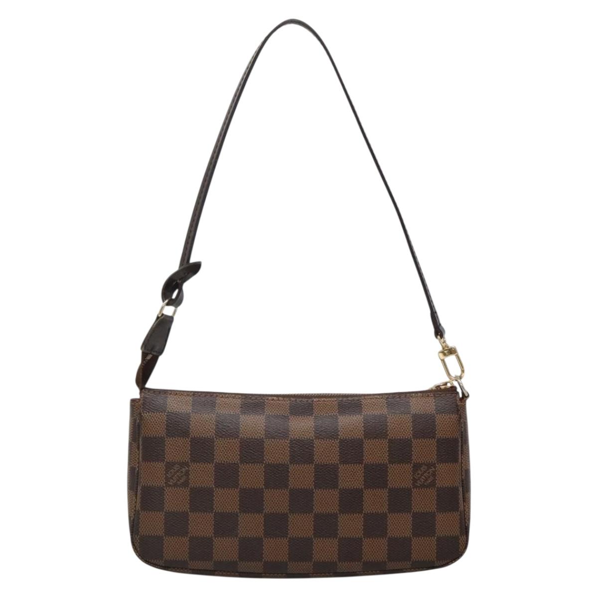 LOUIS VUITTON Damier Ebene Pochette Accessoires Pouch N41206 LV Auth 118915